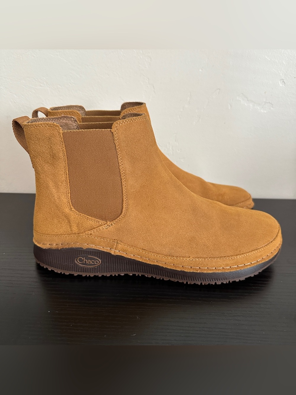 Chaco Brown Suede Paonia Chelsea Boots NWOT
